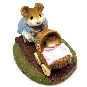 Wee Forest Folk WFF M-128 "Strolling with Baby" with WFF box
